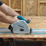 Makita SP6000J 6-1/2" Plunge Circular Saw, with Stackable Tool Case and 194368-5 55" Guide Rail