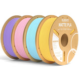 ELEGOO Matte PLA 3D Printer Filament Bundle 1.75mm, 8 Colors 250g Spool Dimensional Accuracy +/- 0.02mm, 8 Pack Multicolors Fits for Most FDM 3D Printers