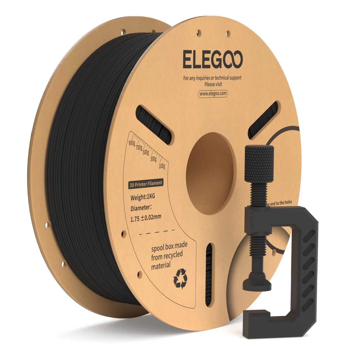 ELEGOO Matte PLA 3D Printer Filament Bundle 1.75mm, 8 Colors 250g Spool Dimensional Accuracy +/- 0.02mm, 8 Pack Multicolors Fits for Most FDM 3D Printers