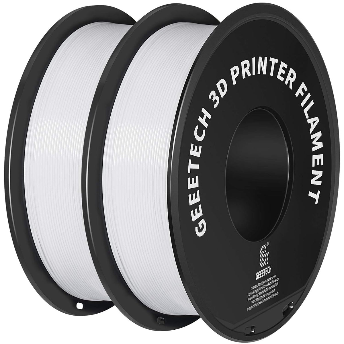 GEEETECH 6KG 3D Printer Filament Bundle - Black PLA Filament 1.75mm ±0.02mm (6 Spools, 1KG Each) - High Precision, Low Warping, 3D Printing Filament Fits Most FDM 3D Printers