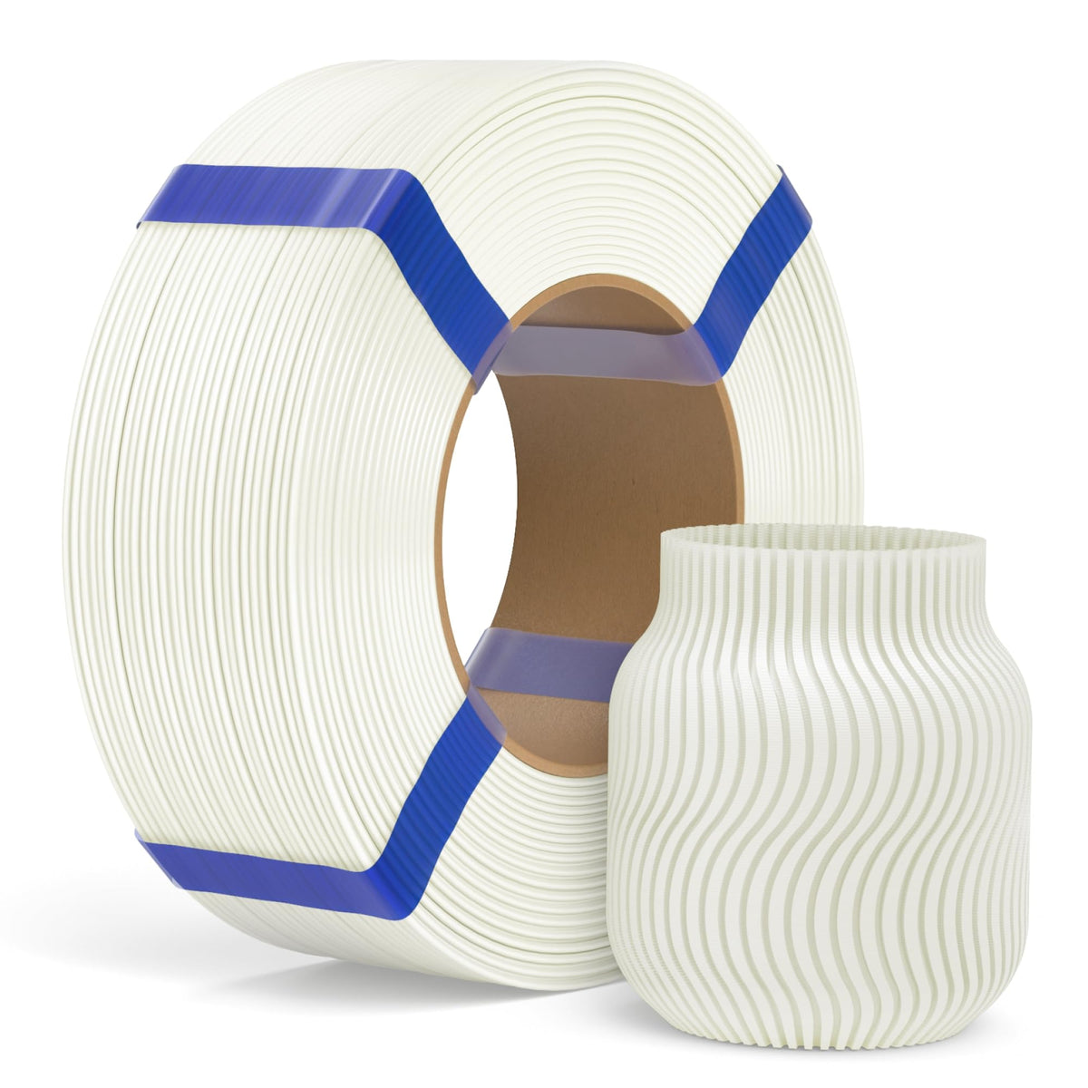 ELEGOO PLA Basic Refill Filament 1.75mm Bundle 4KG, 3D Printer Filament No Spool for Reusable Spool Refilling Dimensional Accuracy +/- 0.02mm, 4pcs 1kg Spool(2.2lbs) Black, White, Red, Cobalt Blue
