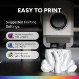 OVERTURE 4KG Bundle PLA Plus (PLA+) Filament 1.75mm, Stronger & More Durable, Professional Toughness 3D Printer Filament 1kg (2.2lbs) 4 Pack, High Precision +/- 0.02mm, Tangle-Free (Black*4)