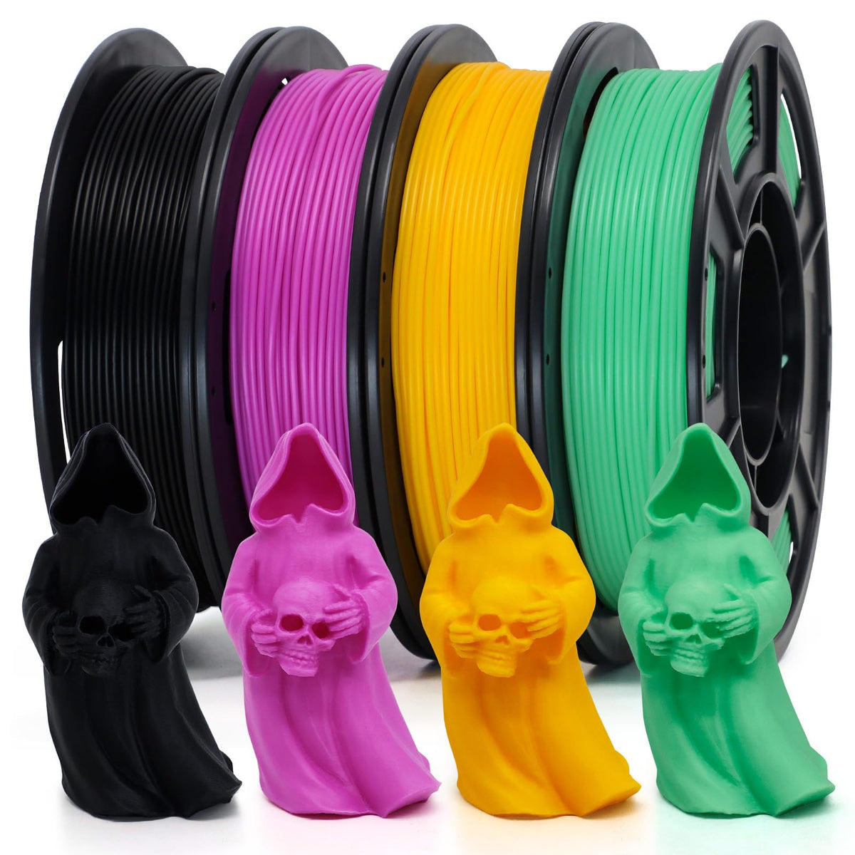 Conductive PLA Filament 1.75mm, 1kg – Electrically Conductive 3D Printer Filament for ESD Protection, Sensors & Functional Prototypes – Compatible with FDM Printers, Black, Matte Plastic Spool