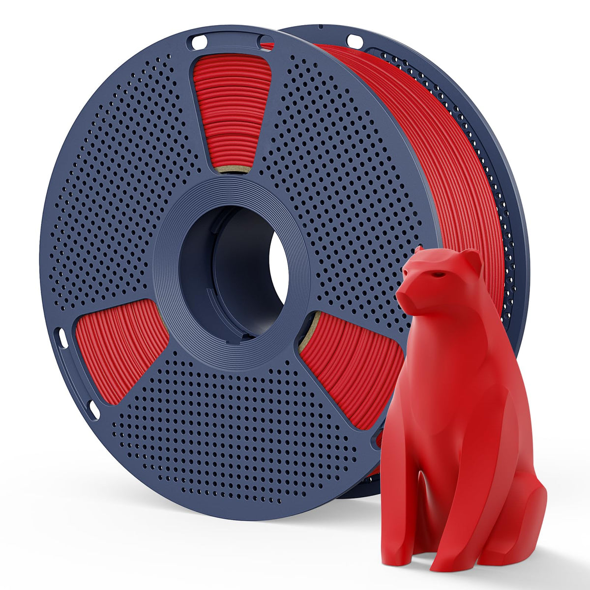 Matte PLA Filament 1.75mm, 4kg(8.8lbs) SUNLU 3D Printer Filament, Matte Surface Texture, No Clogging, Less Brittle, Black+White+Klein Blue+Olive Green