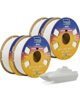 OVERTURE 4KG Bundle PETG 3D Printer Filament 1.75mm, Neatly Wound Durable PETG 4 Pack 1kg(2.2lbs), Strong Toughness Filament, Dimensional Accuracy +/- 0.02mm, Fit Most FDM Printers (Black (4-Pack)