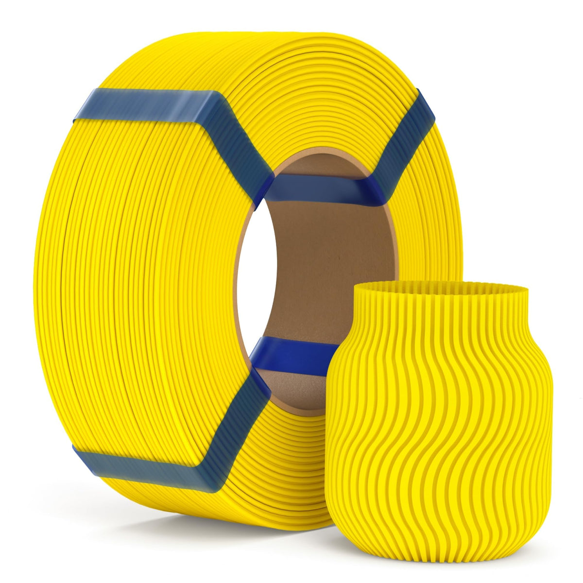 ELEGOO PLA Basic Refill Filament 1.75mm Bundle 4KG, 3D Printer Filament No Spool for Reusable Spool Refilling Dimensional Accuracy +/- 0.02mm, 4pcs 1kg Spool(2.2lbs) Black, White, Red, Cobalt Blue
