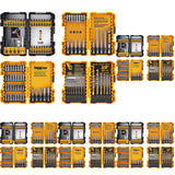 DEWALT Screwdriver Bit Set, 100 Pc Impact Driver Bit Set with Drill Bits, Magnetic Holder and Nut Drivers, FlexTorq Impact Ready, ToughCase Included (DWA2FTS100)