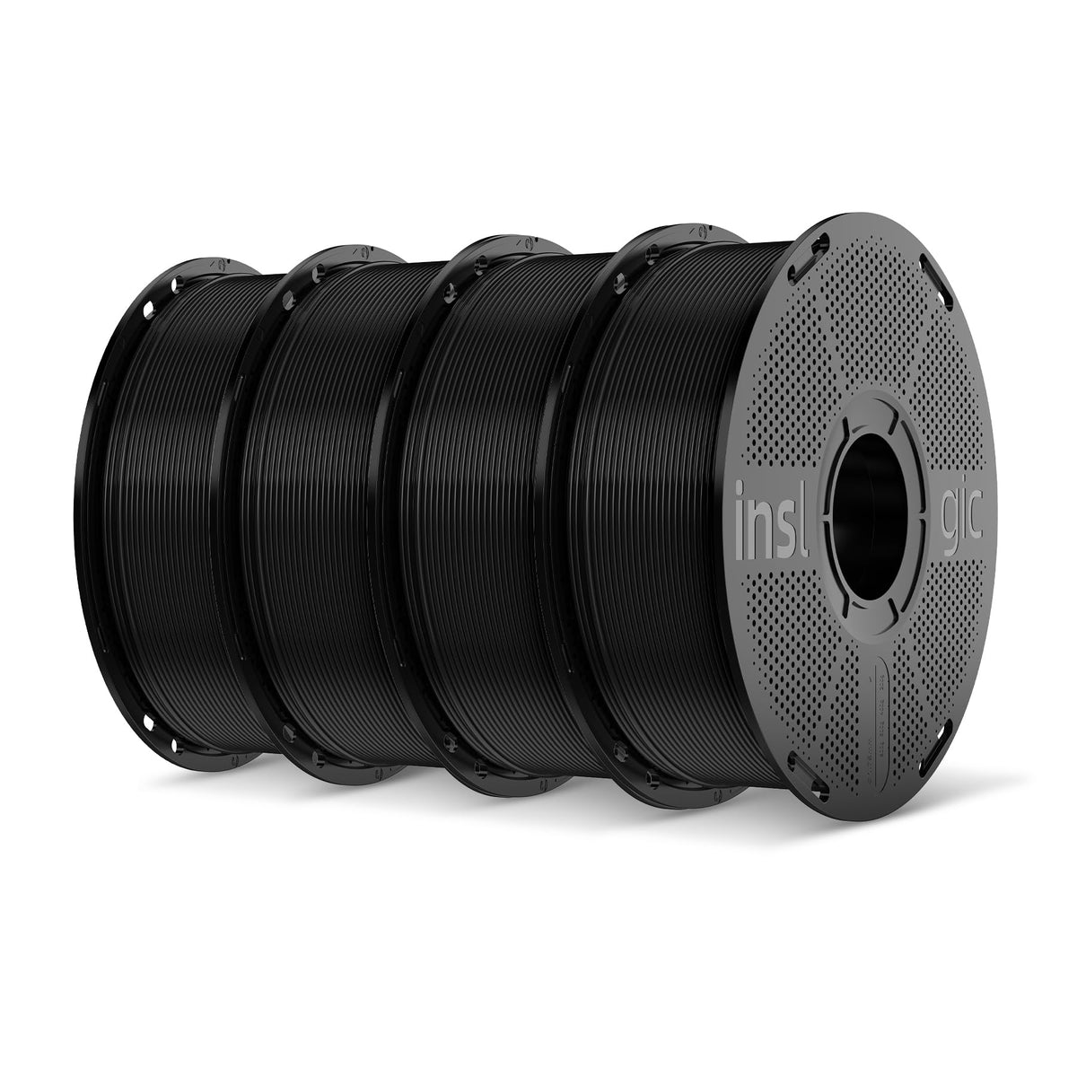 Inslogic PP Filament 1.75mm, Polypropylene 3D Printer Filament ±0.03mm, Semi-Flexible & Ultra Tough, Chemical-Resistant, Food-Contact Safe 3D Printing, 0.8kg Detachable Spool, Natural White