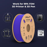 Creality PLA Filament 1.75mm Yellow, 1kg(2.2lbs)/Spool 3D Printer Filament PLA Designed for High Speed 30-600mm/s, Hyper PLA Filament Dimensional Accuracy +/- 0.03 mm, Fits for 3D Printers