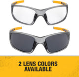 DEWALT DPG112-2D Miter™ Premium Vented No-Slip Safety Glasses – Smoke Lens – Vented Frame & Lenses – Rubber Temples & Nosepiece – 1 Pair