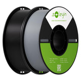 Soleyin PLA Filament 1.75mm 4KG, 3D Printer Filament 4 Pack 1kg Spool, Neatly Wound, ±0.02mm Accuracy, High-Speed & Strong Toughness, No Warping, Fits Most FDM Printers (4 * 1kg Black)