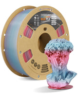 OVERTURE Silk PLA Filament Bundle, Clog-Free Shiny, Metallic Shine 3D Printer Filament, 1kg Spool * 4 Rolls(Silk Gold+Silk Silver+Silk Coppe+Silk Blue-Silver)
