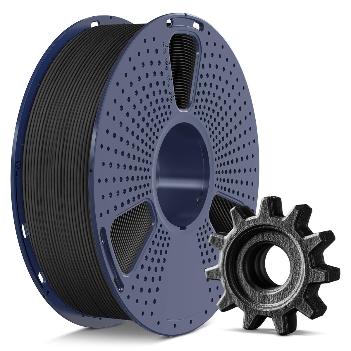 SUNLU PETG Filament 1.75mm 4KG Bundle (4x1kg Black),Good Layer Adhesion,Weather-Resistant & High Impact for Outdoor Parts and Mechanical Gears, Less Stringing, Dimensional Accuracy +/- 0.02mm.