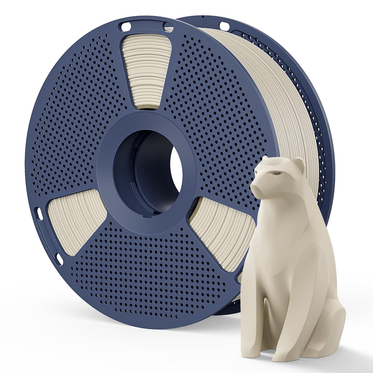 Matte PLA Filament 1.75mm, 4kg(8.8lbs) SUNLU 3D Printer Filament, Matte Surface Texture, No Clogging, Less Brittle, Black+White+Klein Blue+Olive Green