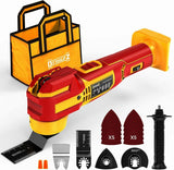 Cordless Oscillating Tool Compatible with Makita 18V Battery(Not Include Battery), 21,000 OPM Brushless 18V Oscillating Multi-tool with 6 Speed, LED Light, DIYtoolifz 4.5° Oscillating Tool for Cutting