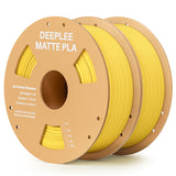 Matte PLA Filament 1.75mm, 3D Printer Filament Dimensional Accuracy +/- 0.02mm, No Clogging, Higher Toughness, Cardboard Spool 3D Filament, 4 Pack Black