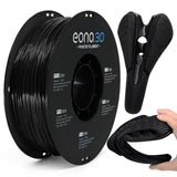 Conductive PLA Filament 1.75mm, 1kg – Electrically Conductive 3D Printer Filament for ESD Protection, Sensors & Functional Prototypes – Compatible with FDM Printers, Black, Matte Plastic Spool