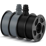 ANYCUBIC PLA Filament 1.75mm Bundle, 3D Printing PLA Filament 1.75mm Dimensional Accuracy +/- 0.02mm, 1KG Reusable Spool (2.2 lbs), 4KG Black + White + Blue + Red