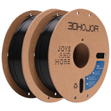 3DHoJor PLA Filament 1.75mm,3D Printer Filament 1kg*4 Bundle Cardboard Spool, Fit Most FDM 3D Printer,Dimensional Accuracy +/- 0.03 mm,Vacuum Packaging-Black+White 4Pack