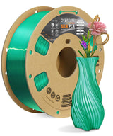 OVERTURE Silk PLA Filament Bundle, Clog-Free Shiny, Metallic Shine 3D Printer Filament, 1kg Spool * 4 Rolls(Silk Gold+Silk Silver+Silk Coppe+Silk Blue-Silver)