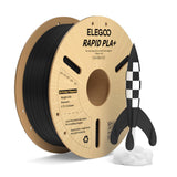 ELEGOO Rapid PLA Plus Filament 1.75mm Black 4KG, PLA+ 3D Printer Filament for 30-600 mm/s High Speed Printing, Dimensional Accuracy +/- 0.02 mm, 4 Pack 1kg Spool(2.2lbs)