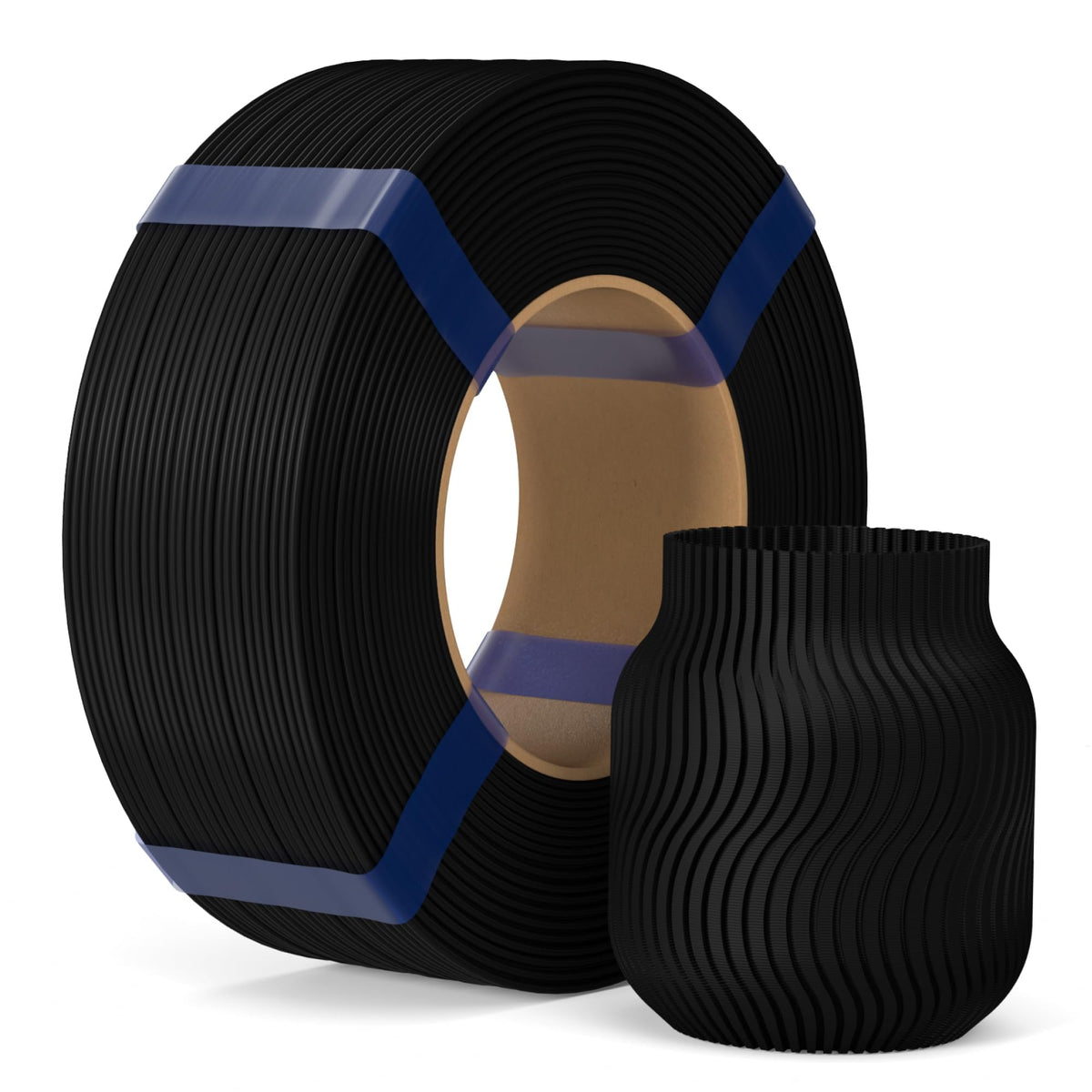 ELEGOO PLA Basic Refill Filament 1.75mm Bundle 4KG, 3D Printer Filament No Spool for Reusable Spool Refilling Dimensional Accuracy +/- 0.02mm, 4pcs 1kg Spool(2.2lbs) Black, White, Red, Cobalt Blue