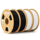 PLA Basic 1.75mm 3D Printer Filament, 3D Printing Filament with Dimensional Accuracy +/- 0.02 mm, Neatly Wound, No Clogging, Best for Beginners, Fits for Most FDM 3D Printers 4KG Black