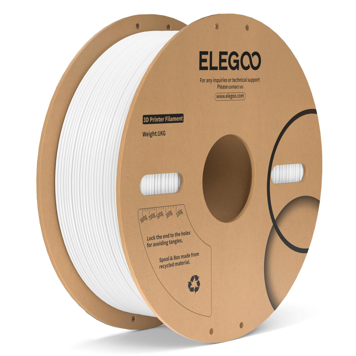 ELEGOO 250g PLA Plus Filament Bundle 1.75mm, 8 Colors 3D Printer Filaments Dimensional Accuracy +/- 0.02mm, 8 Pack 250g Spool, Black/White/Red/Dark Blue/Orange/Yellow/Sky Blue/Sea Green
