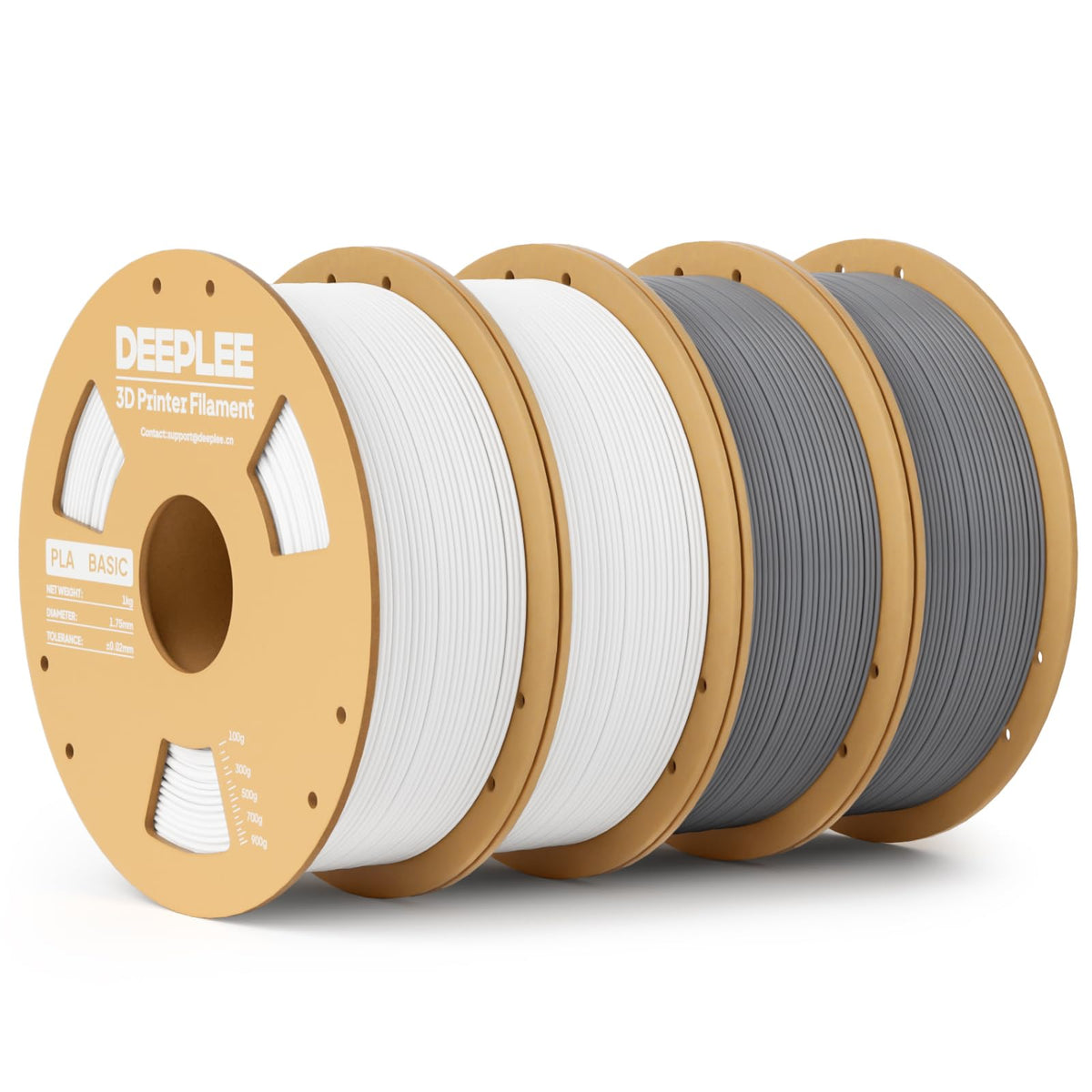PLA Basic 1.75mm 3D Printer Filament, 3D Printing Filament with Dimensional Accuracy +/- 0.02 mm, Neatly Wound, No Clogging, Best for Beginners, Fits for Most FDM 3D Printers 4KG Black