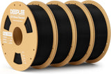 PLA Basic 1.75mm 3D Printer Filament, 3D Printing Filament with Dimensional Accuracy +/- 0.02 mm, Neatly Wound, No Clogging, Best for Beginners, Fits for Most FDM 3D Printers 4KG Black