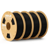 PLA Basic 1.75mm 3D Printer Filament, 3D Printing Filament with Dimensional Accuracy +/- 0.02 mm, Neatly Wound, No Clogging, Best for Beginners, Fits for Most FDM 3D Printers 4KG Black