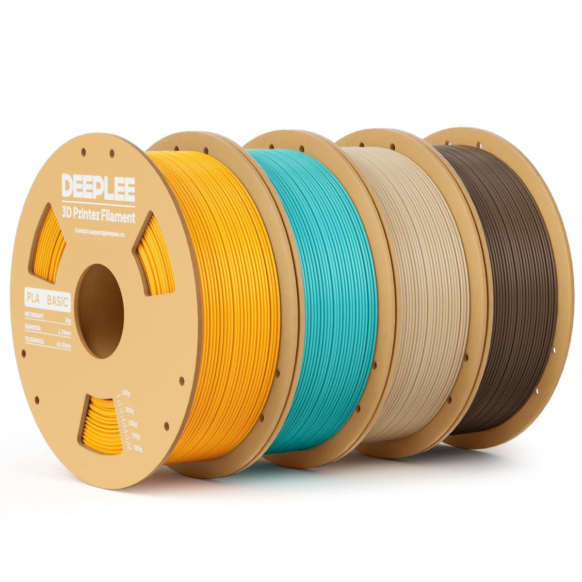 PLA Basic 1.75mm 3D Printer Filament, 3D Printing Filament with Dimensional Accuracy +/- 0.02 mm, Neatly Wound, No Clogging, Best for Beginners, Fits for Most FDM 3D Printers 4KG Black