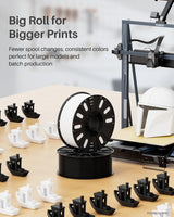 ELEGOO PLA+ Filament 1.75mm Black 3KG, High Toughness PLA Plus 3D Printer Filament Dimensional Accuracy +/- 0.02mm, 3kg Large Spool(6.6lbs) Fits for Most FDM 3D Printers