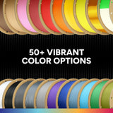 OVERTURE 10KG Bundle PLA Filament 1.75mm, Neatly Wound 3D Printer Filament 10 Pack 1kg Spool (2.2lbs), Dimensional Accuracy +/- 0.02 mm, Fit Most FDM 3D Printers (Black 10-Pack)