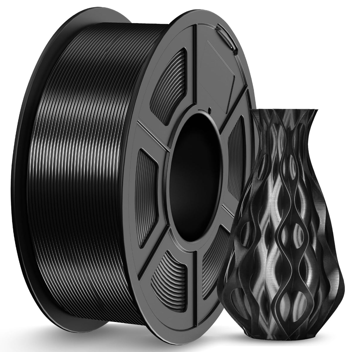 JAYO 3D Printer Filament Bundle, PLA Silk Filament Bundle Multicolor, Shiny Silk PLA Filament 1.75mm, Fast Color Change Rainbow, 250g Spool, 8 Rolls, 2kg in Total