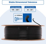3DHoJor PLA Filament 1.75mm,3D Printer Filament 1kg*4 Bundle Cardboard Spool, Fit Most FDM 3D Printer,Dimensional Accuracy +/- 0.03 mm,Vacuum Packaging-Black+White 4Pack