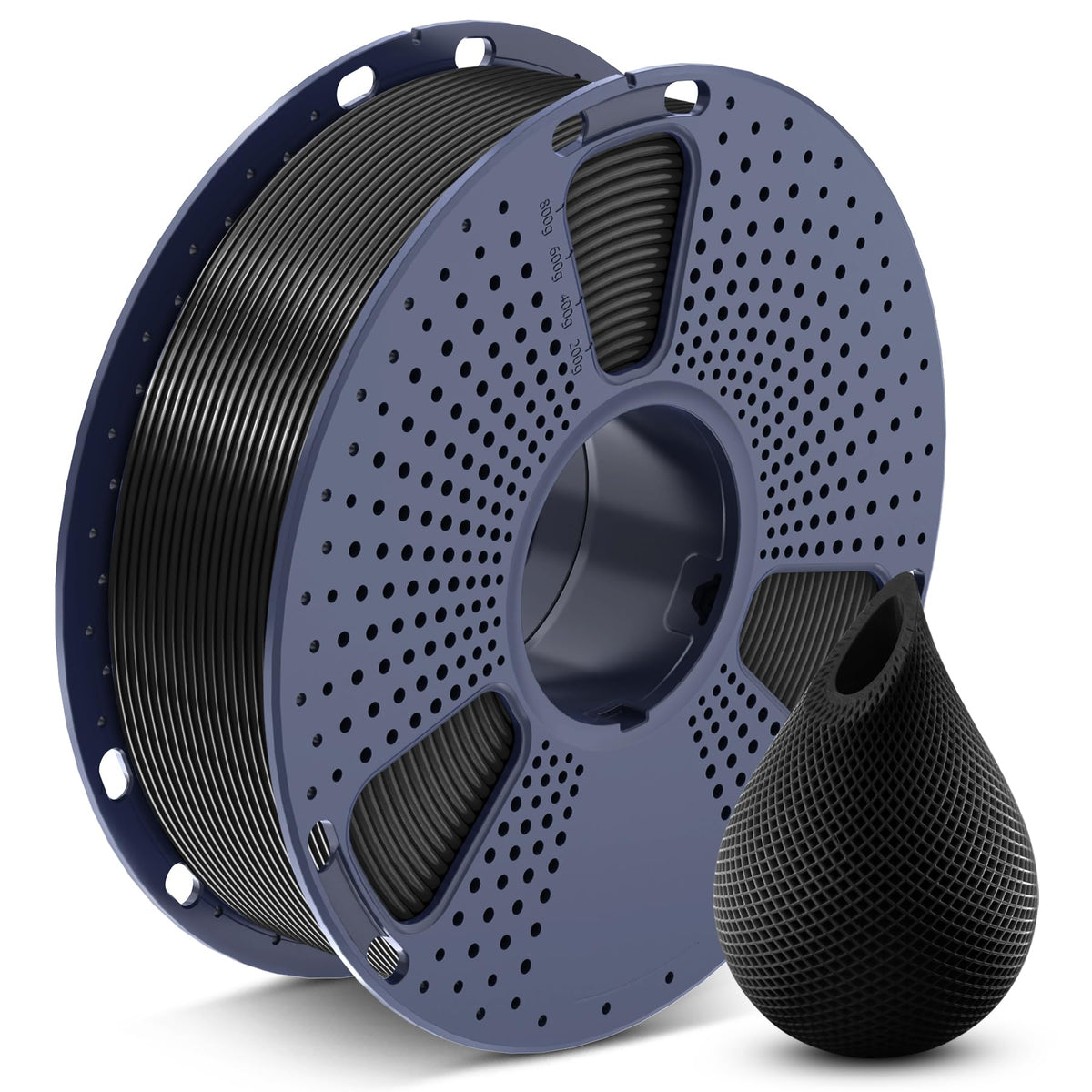 SUNLU PETG Filament 1.75mm 4KG Bundle (4x1kg Black),Good Layer Adhesion,Weather-Resistant & High Impact for Outdoor Parts and Mechanical Gears, Less Stringing, Dimensional Accuracy +/- 0.02mm.