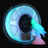 eSUN eStars PLA Luminous 3D Printer Filament, 1.75mm 1KG Spool Upgrade Strong Glow in The Dark Shiny PLA for 3D Printers, Luminous Shiny Galaxy Black