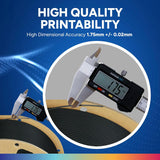 OVERTURE 4KG Bundle PLA Plus (PLA+) Filament 1.75mm, Stronger & More Durable, Professional Toughness 3D Printer Filament 1kg (2.2lbs) 4 Pack, High Precision +/- 0.02mm, Tangle-Free (Black*4)