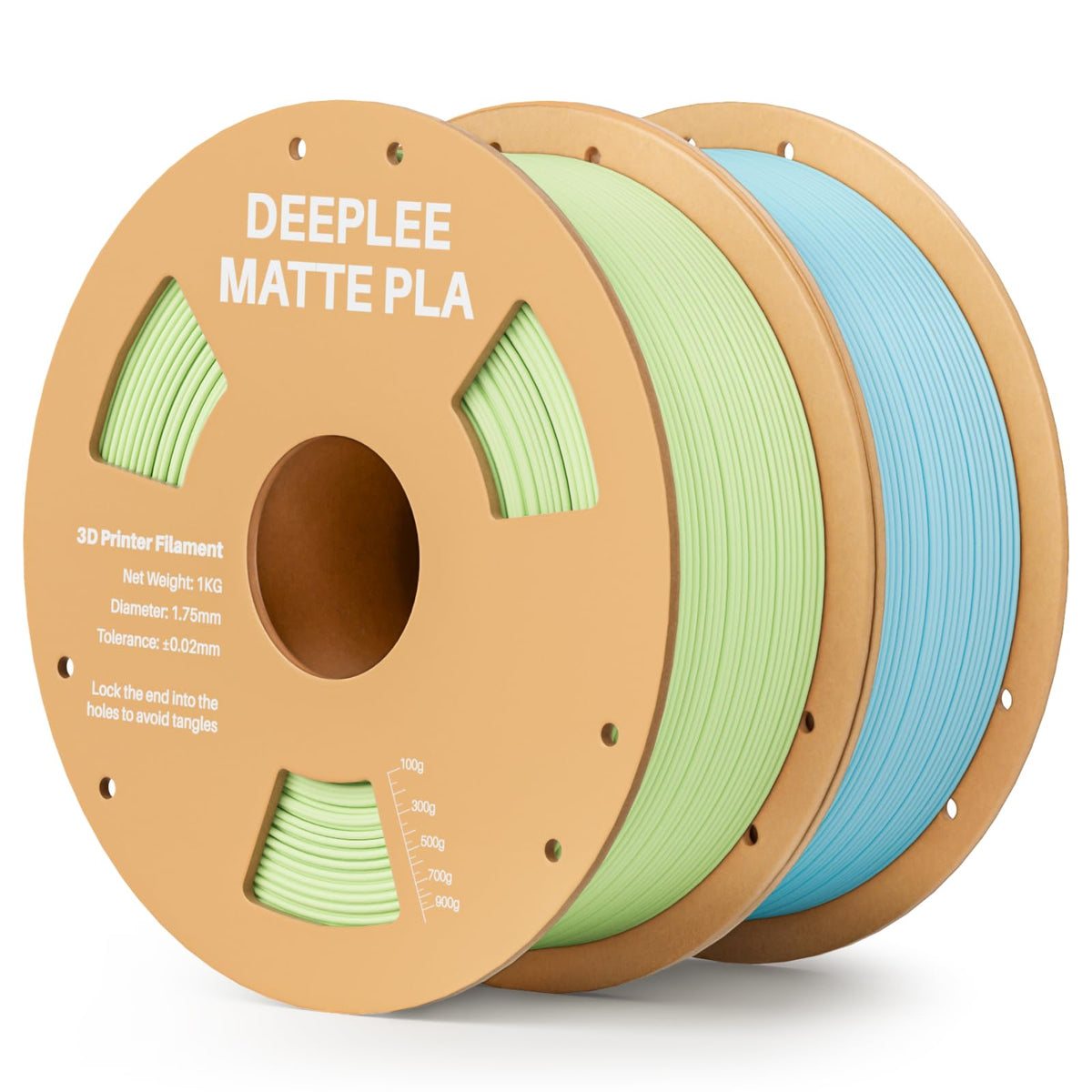 Matte PLA Filament 1.75mm, 3D Printer Filament Dimensional Accuracy +/- 0.02mm, No Clogging, Higher Toughness, Cardboard Spool 3D Filament, 4 Pack Black
