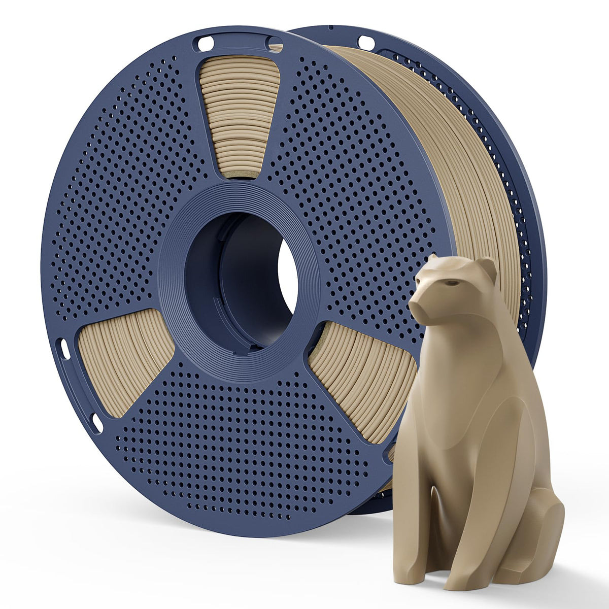 Matte PLA Filament 1.75mm, 4kg(8.8lbs) SUNLU 3D Printer Filament, Matte Surface Texture, No Clogging, Less Brittle, Black+White+Klein Blue+Olive Green