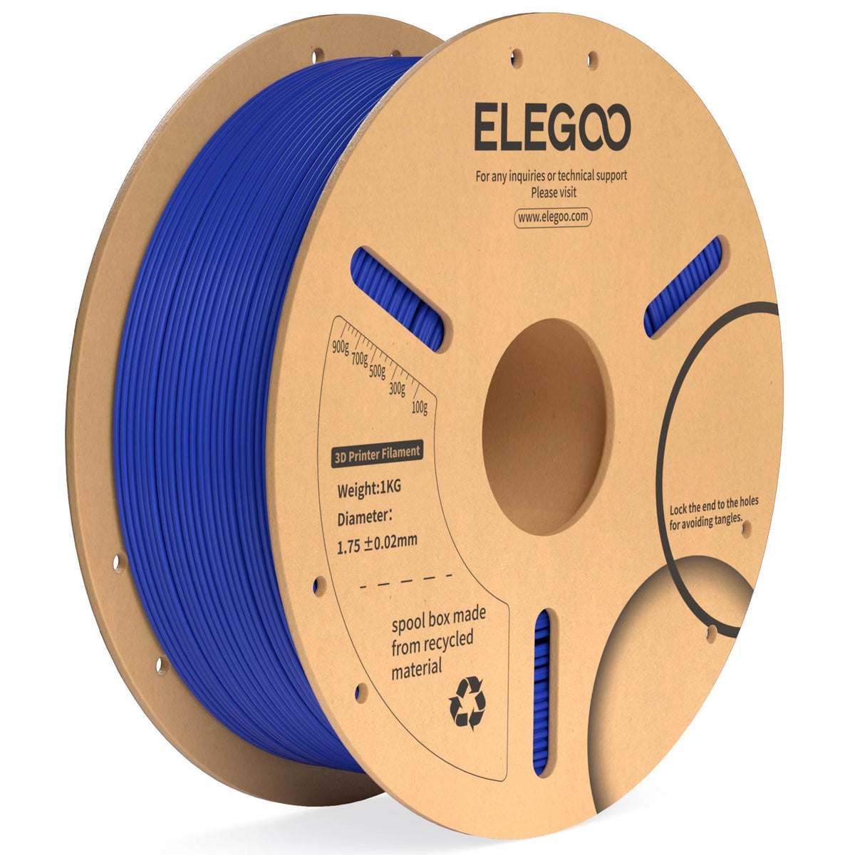 ELEGOO 250g PLA Plus Filament Bundle 1.75mm, 8 Colors 3D Printer Filaments Dimensional Accuracy +/- 0.02mm, 8 Pack 250g Spool, Black/White/Red/Dark Blue/Orange/Yellow/Sky Blue/Sea Green
