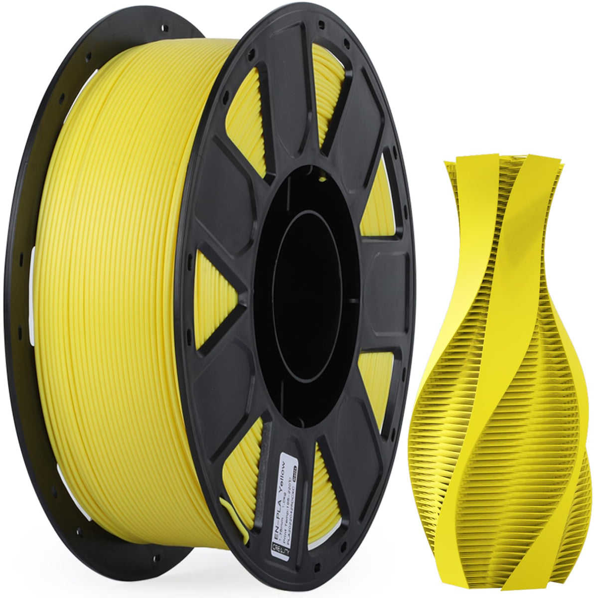 Creality 3D Printer Filament 1.75mm 4KG, PLA Filament Bulk +/- 0.02mm, 4 Pack 1kg Spool(2.2lbs) 3D Printing Filament Fits for Most FDM 3D Printers, 4 White