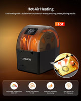 LANDU Filament Dryer 3D Printer Filament Dry Box,2 Spools Double Fast Heating Upgraded Filament Dehydrator Keeping Filaments Dry for 1.75mm/2.85mm One-Key Set for PLA PETG ABS TPU