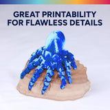 OVERTURE Silk PLA Filament Bundle, Clog-Free Shiny, Metallic Shine 3D Printer Filament, 1kg Spool * 4 Rolls(Silk Gold+Silk Silver+Silk Coppe+Silk Blue-Silver)