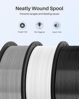 ELEGOO PLA+ Filament 1.75mm Black 3KG, High Toughness PLA Plus 3D Printer Filament Dimensional Accuracy +/- 0.02mm, 3kg Large Spool(6.6lbs) Fits for Most FDM 3D Printers