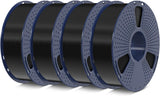 SUNLU PETG Filament 1.75mm 4KG Bundle (4x1kg Black),Good Layer Adhesion,Weather-Resistant & High Impact for Outdoor Parts and Mechanical Gears, Less Stringing, Dimensional Accuracy +/- 0.02mm.