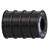 Creality ABS Filament 1.75mm Black 4 kg, 3D Printer Filament Bundle, Excellent Resistance, Odorless Non-Toxic, Stability, Tough, 4 Pack(8.8 lbs) (Black 4-Pack)