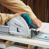 Makita SP6000J 6-1/2" Plunge Circular Saw, with Stackable Tool Case and 194368-5 55" Guide Rail