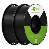 Soleyin PLA Filament 1.75mm 4KG, 3D Printer Filament 4 Pack 1kg Spool, Neatly Wound, ±0.02mm Accuracy, High-Speed & Strong Toughness, No Warping, Fits Most FDM Printers (4 * 1kg Black)
